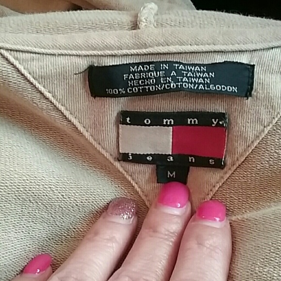 SOLD!! TOMMY HILFIGER Vintage Zippered Hoodie Jacket, - Picture 7 of 7